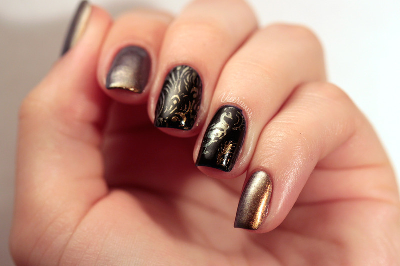 Peacock Knight Nail Art By Yulia Nailpolis Museum Of Nail Art