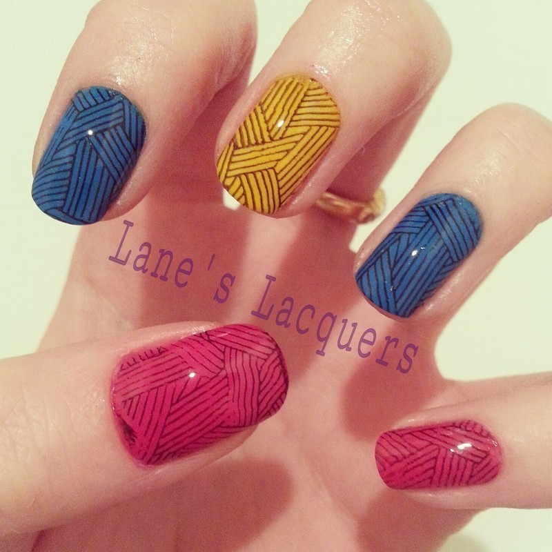 Bright Balls of Yarn nail art by Rebecca Nailpolis Museum of Nail Art