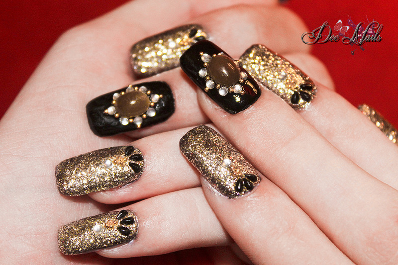 Jewels nail art by Diana Livesay Nailpolis Museum of Nail Art