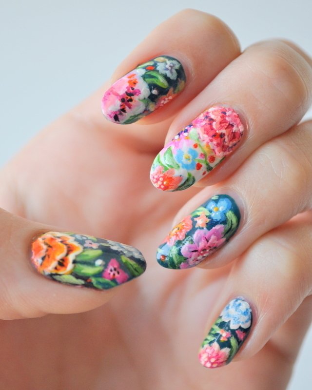 Garden nail art by Tiffany Blue - Nailpolis: Museum of Nail Art