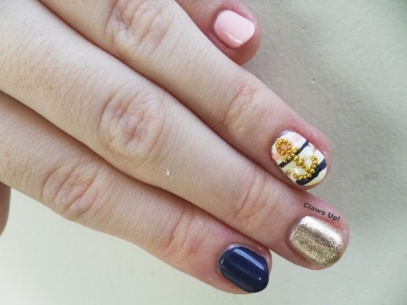 Preppy Nail Art By Jacquie Nailpolis Museum Of Nail Art
