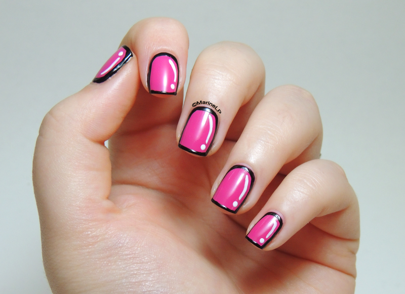 Cartoon nails nail art by Marine Loves Polish - Nailpolis: Museum of