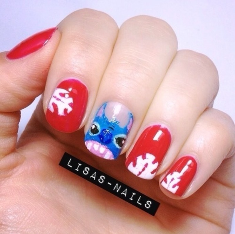 Stitch Nail Art By Lisa Nailpolis Museum Of Nail Art