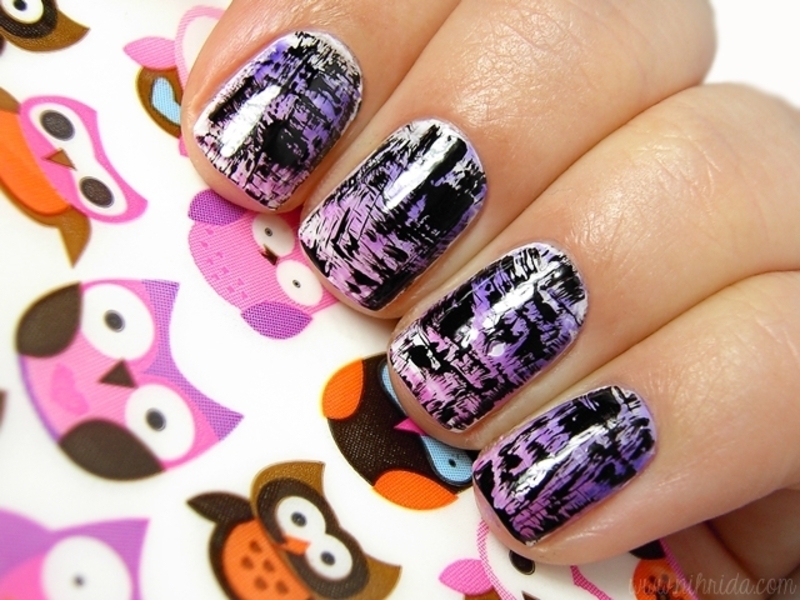 Distressed Nails Nail Art By Nihrida Nailpolis Museum Of Nail Art