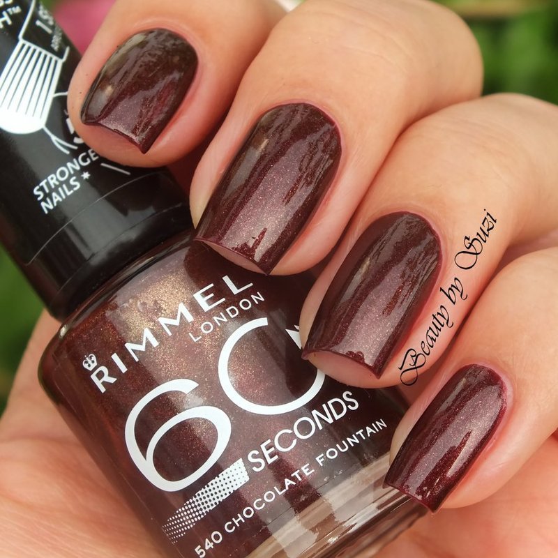 Rimmel 60 Seconds 540 Chocolate Fountain Swatch by Suzi Beauty by
