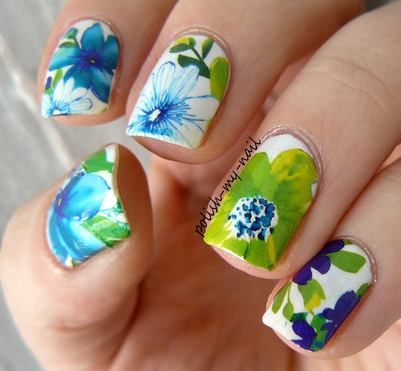 Spring flowers nail art by Ewlyn - Nailpolis: Museum of Nail Art