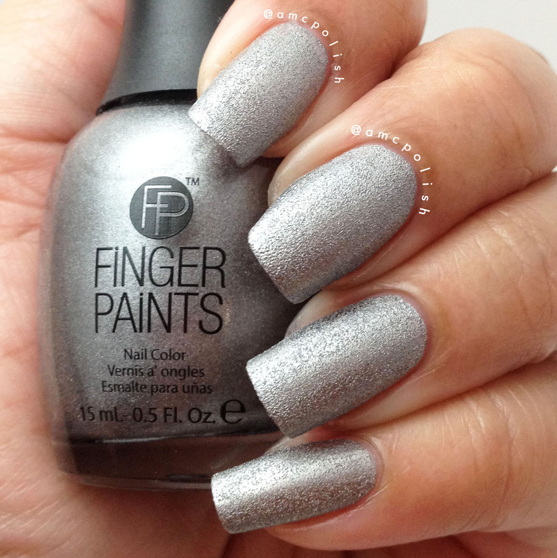 Finger Paints Rockin' Gunmetal Swatch by Amber Connor Nailpolis