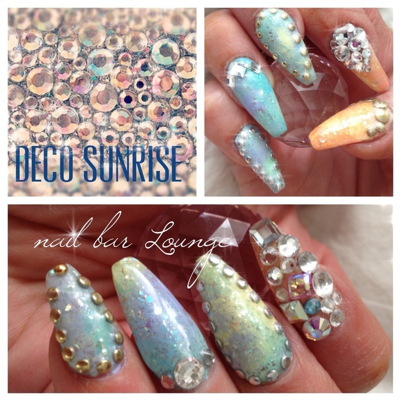 Deco Sunrise nail art by Victoria Zegarelli nail bar Lounge Nailpolis