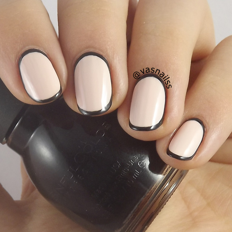 Border nail art by Vanesa Nailpolis Museum of Nail Art