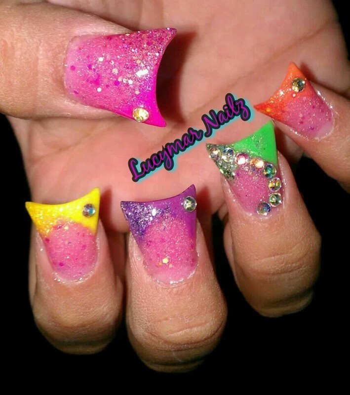 spring break nail art by Lucia Martinez Nailpolis Museum of Nail Art