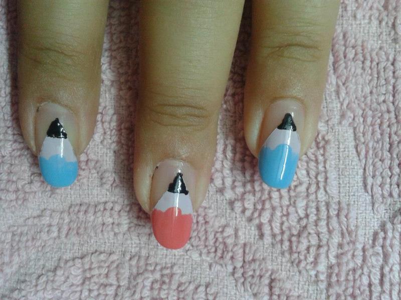 Pencil nail art nail art by HerCreativePalace (kanika) Nailpolis