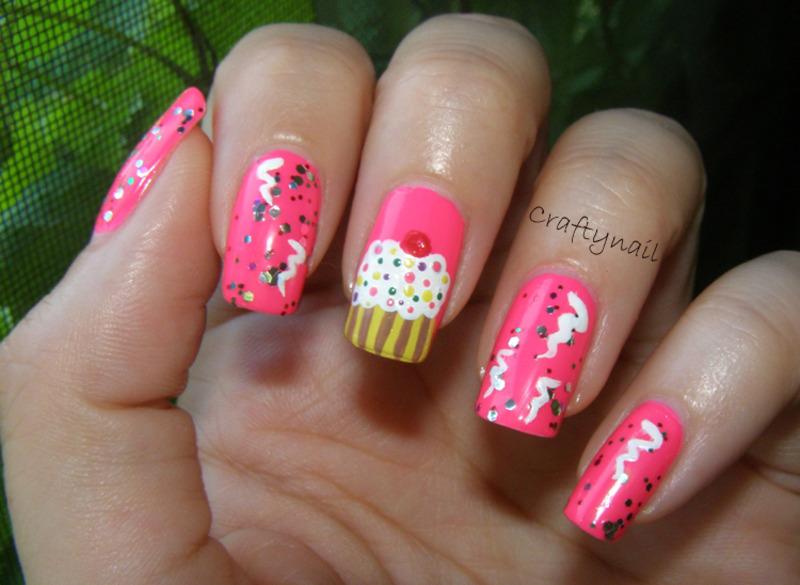 My Birthday Nails nail art by Jacqui D. - Nailpolis: Museum of Nail Art