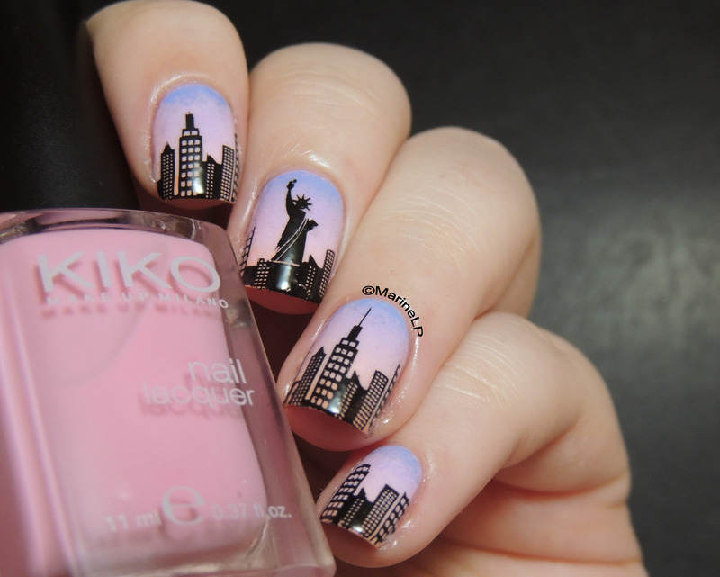 New York nails nail art by Marine Loves Polish - Nailpolis: Museum of ...